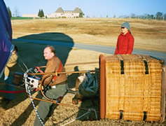 Pilot, Brigham prepares for flight with Miss Universe