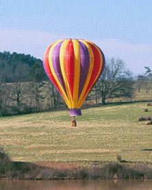 Ballooning coming in for a landing