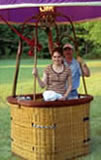 Darleen in balloon basket